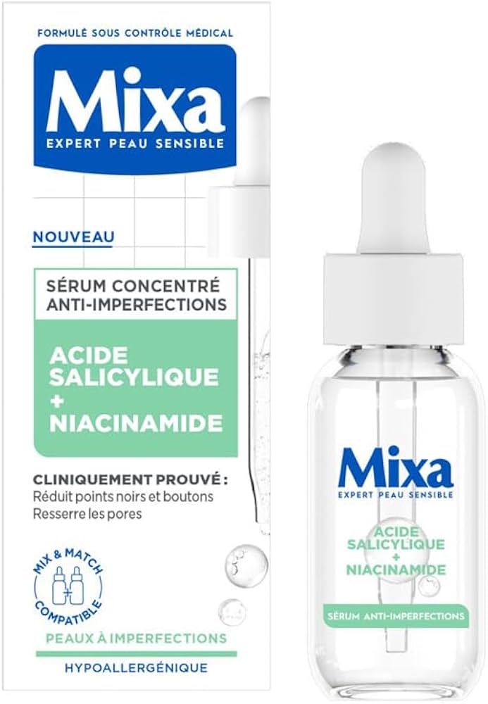 Mixa Sérum Concentré Anti-Imperfections – Acide Salicylique + Niacinamide