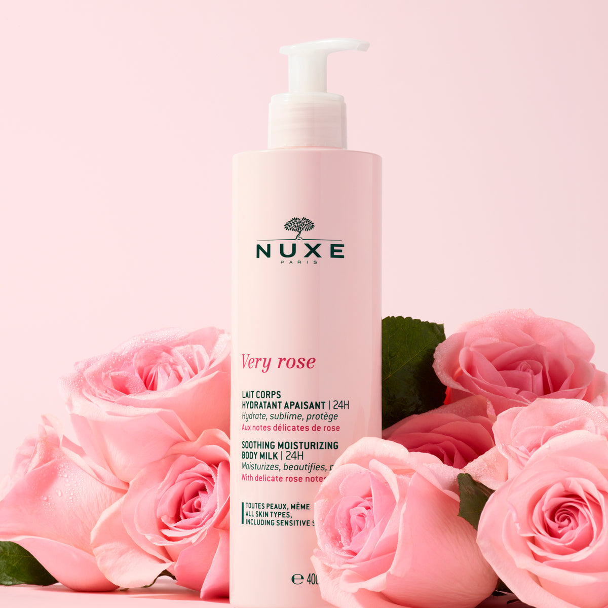 Nuxe Very Rose – Lait Corps Hydratant Apaisant 24H
