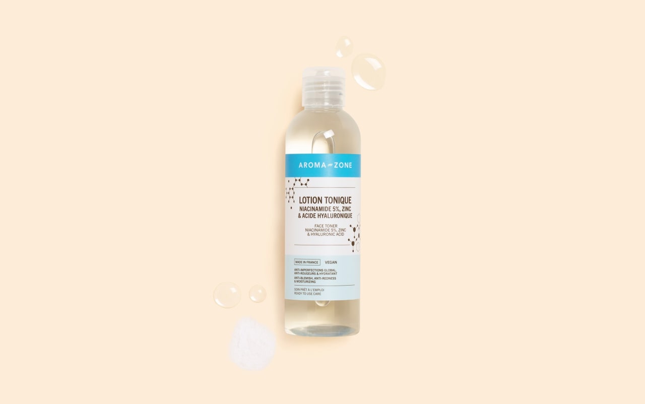 Lotion Tonique Niacinamide 5%, Zinc & Acide Hyaluronique Aroma-Zone