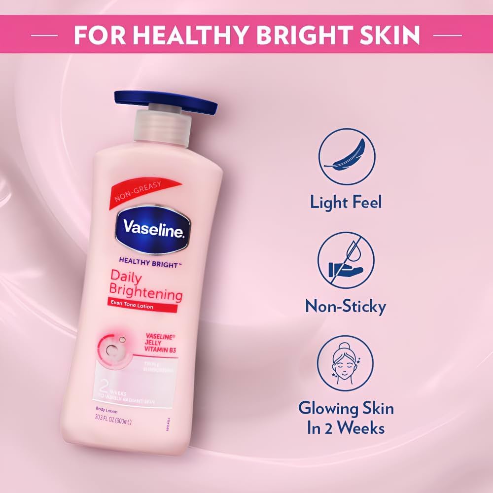 Vaseline Healthy Bright Daily Brightening Even Tone Lotion 600ml