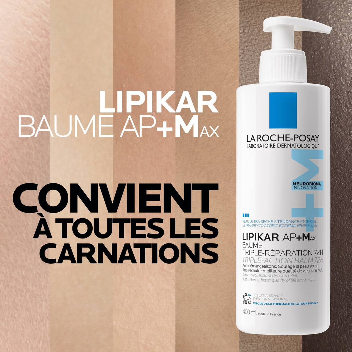 La Roche-Posay Lipikar Baume AP+M Triple-Réparation 72H 400ml