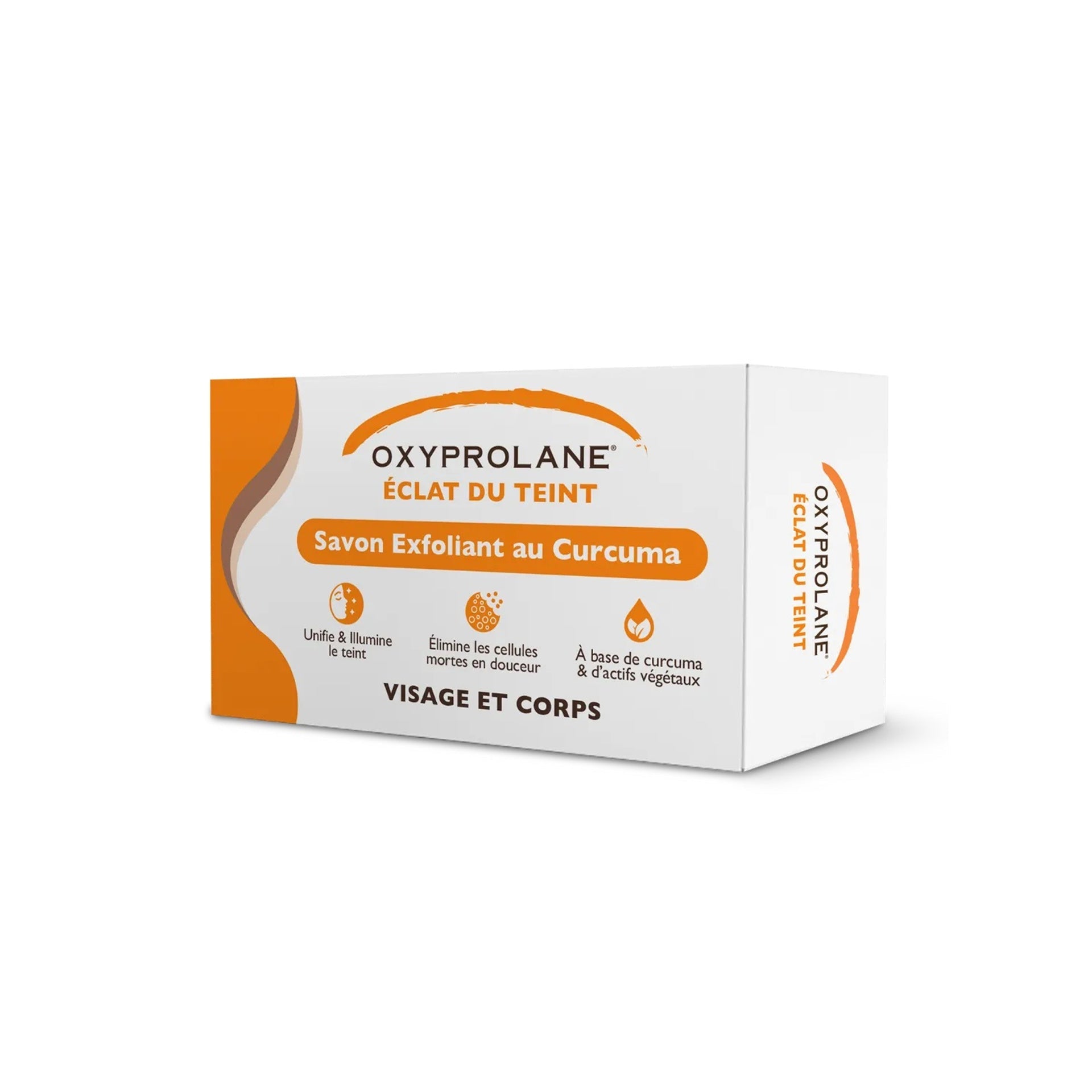 Oxyprolane Éclat du Teint - Savon Exfoliant au Curcuma Visage & Corps