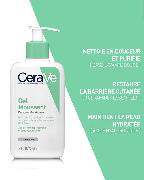 CeraVe Gel Moussant - Foaming Cleanser - 473ml