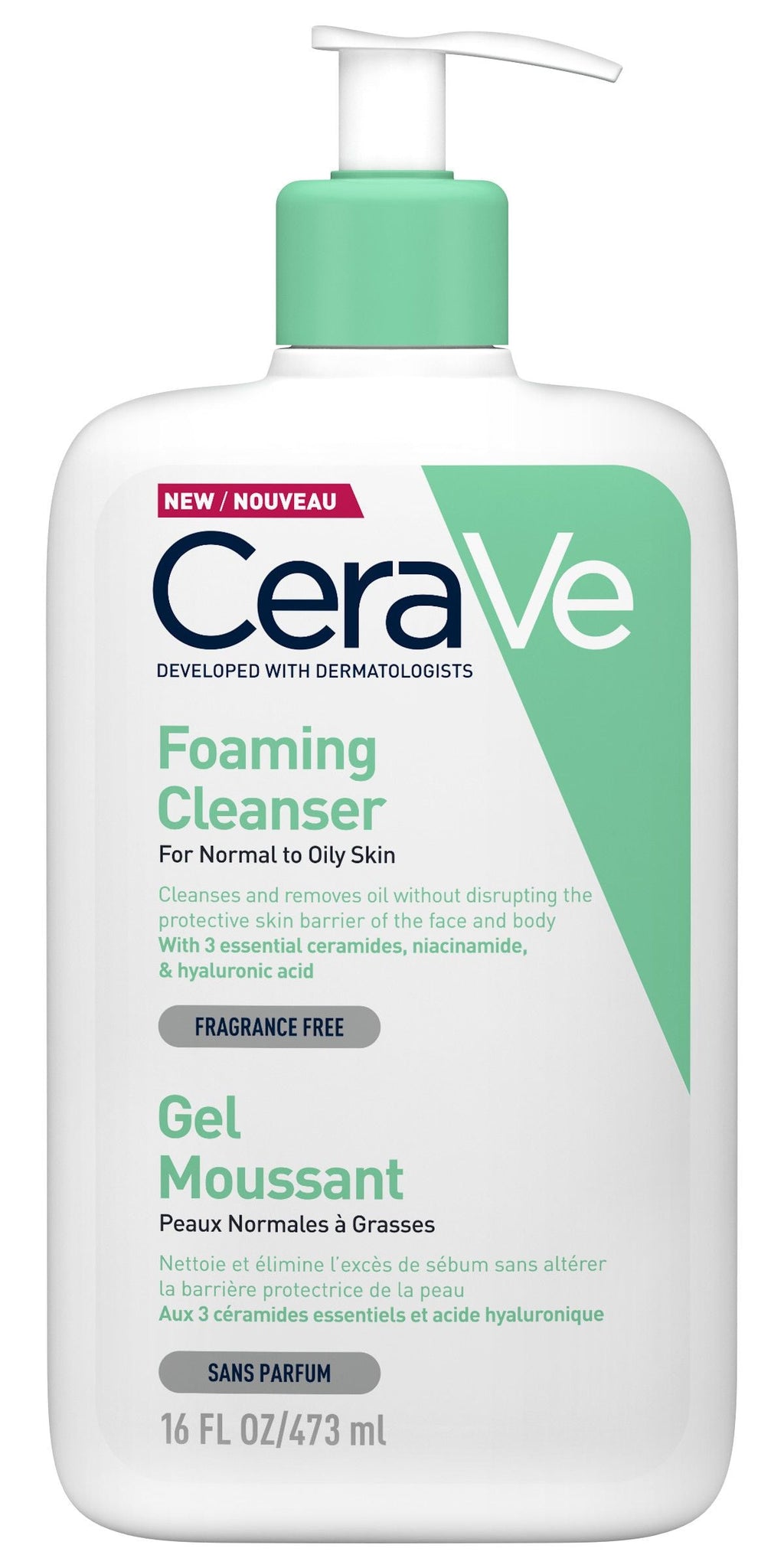CeraVe Gel Moussant - Foaming Cleanser - 473ml